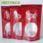 Candy Packaging Bag With Clear Window Custom Own Logo Stand Up Mylar Pouch