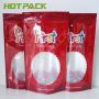 Candy Packaging Bag With Clear Window Custom Own Logo Stand Up Mylar Pouch