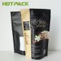 Aluminium foil custom printed  plastic stand up food pouch mylar tea powder bag