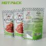 Fast shipping customize print frosted zip lock kimchi packaging bag stand up zipper food doypack