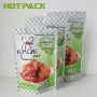 Self standing custom printing aluminum mylar zip lock bags packaging kimchi window bag