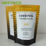 Edible custom aluminium foil mylar bag stand up zipper cocoa powder pouch