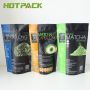 Digital printing packaging matcha powder matte bag mylar stand up plastic bag with ziplock