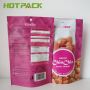 Custom plastic foil laminated zip lock snack dessert nut stand up bag