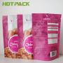 Custom plastic foil laminated zip lock snack dessert nut stand up bag