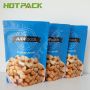 Food Grade plastic resealable laminated zipper matte plastic snack food packaging bags 