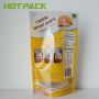 Food grade laminated plastic stand up packaging bag with window for Food Packaging Bag
