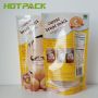 Food grade laminated plastic stand up packaging bag with window for Food Packaging Bag