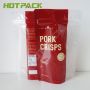 Food packaging custom printing zipper top clear window snack dry fruit Biscuits stand up bags