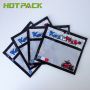 Custom resealable transparent aluminized elastech clear soft plastic fishing lure 3 side seal bags