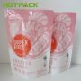 Holographic food safe plastic stand up soup pouch with resealable zipper bag