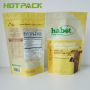 Hot chocolate cookie whey protein powder mylar bag aluminum stand up zipper plastic bag