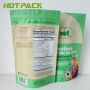 Protein Powder Packaging Storage Bags Resealable Zipper Stand Up Flour Pouch