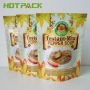 Food grade aluminum foil stand up zipper pouch for packaging soup with logo
