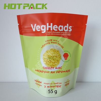 Free samples edible laminated foil zipper food packaging bags stand up plastic pouch with logo