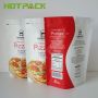 Low moq food grade white kraft paper bag aluminum foil resealable zipper stand up pouch