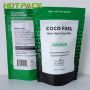 Custom printed aluminum foil zipper lock matte food pouch stand up plastic powder pouch