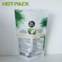 Full printed special plastic packaging mylar stand up bag for coconut water powder