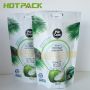Full printed special plastic packaging mylar stand up bag for coconut water powder