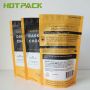 Resealable stand up mylar smell proof food packaging bags with zipper for nut food