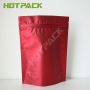 One Side Aluminum Foil One Side Transparent Zipper Plastic Stand Up pouch