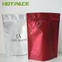 One Side Aluminum Foil One Side Transparent Zipper Plastic Stand Up pouch