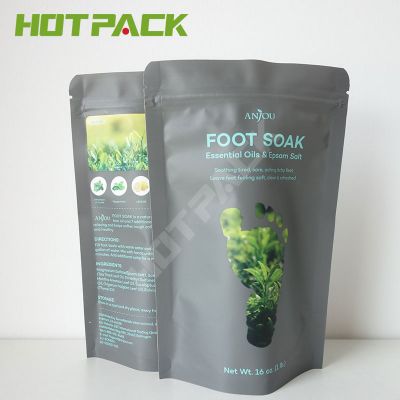 Heat Seal Plastic Packaging Bags Aluminum Foil Foot bath Stand Up Pouch