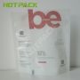Custom print laminated plastic mud white zipper bath salt stand up pouch bags