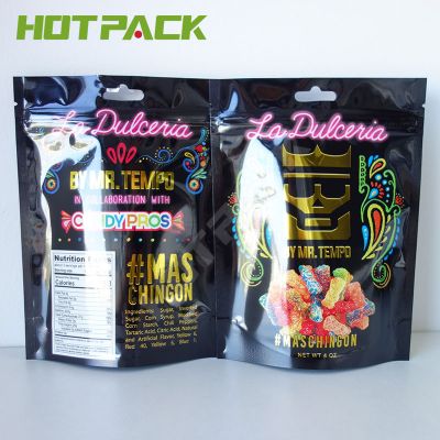 Hot Sell Customize Bags With Zipper Foil Packaging Stand Up Pouch For Weed Bear Gummy Candy