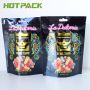 Customize gravure printing black with smell proof weed bear cummy plastic stand up Bags