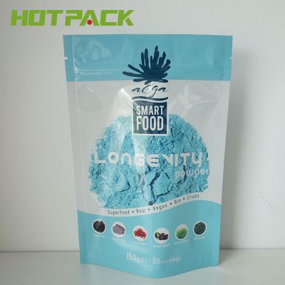 Laminated custom printed plastic packaging food pouches mylar stand up zipper powder bags