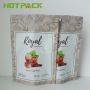 Matte plastic custom printed mylar stand up zipper pouch edible tea packaging bags