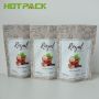 Matte plastic custom printed mylar stand up zipper pouch edible tea packaging bags