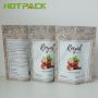 Matte plastic custom printed mylar stand up zipper pouch edible tea packaging bags