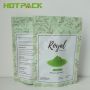 Custom matte printed mylar packaging tea pouch plastic matcha powder bags with logo