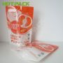 Liquid Packaging Plastic Drink Bag With Reusable Zipper Soup Stand Up Plastic Pouch