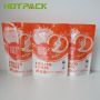 Liquid Packaging Plastic Drink Bag With Reusable Zipper Soup Stand Up Plastic Pouch