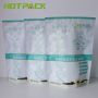 Packaging protein powder plastic stand up foil bag with reusable zipper