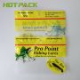 Colorful Glossy Mylar Lure Pouch Fish Bait Worm Packaging Heat Seal Bags With Zip Lock
