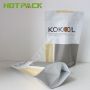 Custom size logo smell proof custom coconut oil packaging plastic stand up zipper mylar bag