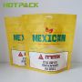 Frosted empty 100g stand up tobacco mylar plastic pouches with zip lock