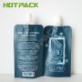 Custom high quality stand up plastic packaging pouch with spout for cosmetics
