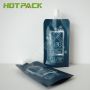 Custom high quality stand up plastic packaging pouch with spout for cosmetics