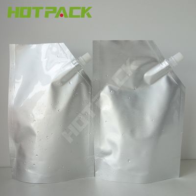 Food Grade waterproof aluminium foil liquid packaging stand up spout pouch