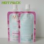 Custom high quality waterproof facial care with spout plastic packing bags