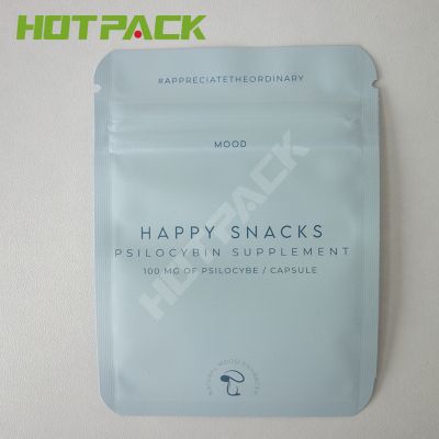 Hot Sale Custom Food Grade Zip Lock Snack Bags Nuts Mylar 3 Side Seal Bag