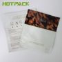 Custom and printing logo plastic facial care 3 side seal flat packaging bags