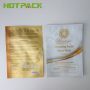 Customized print laminated aluminized cosmetic mask smell proof 3 side seal packing bag