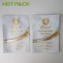 Customized print laminated aluminized cosmetic mask smell proof 3 side seal packing bag