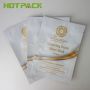 Customized print laminated aluminized cosmetic mask smell proof 3 side seal packing bag